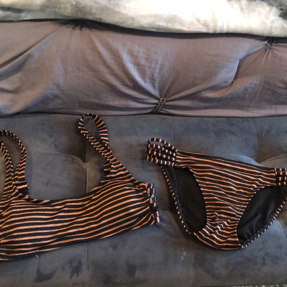 Black and Copper Bikini